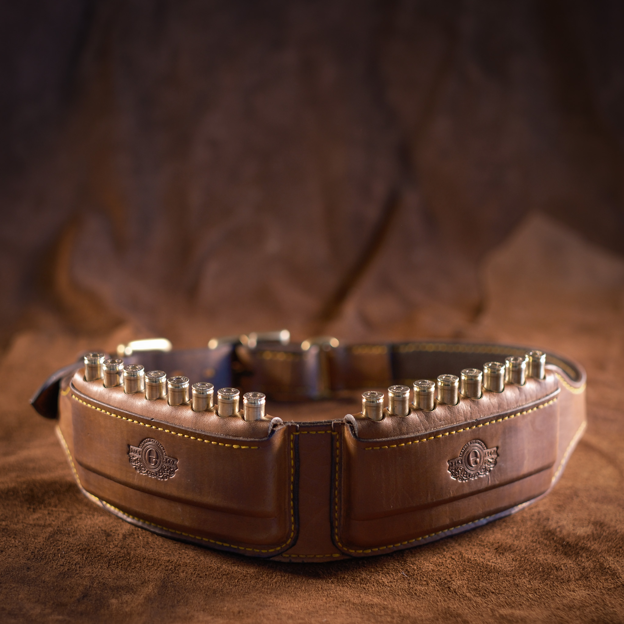Full-grain hide, solid brass, every edge burnished by hand.
