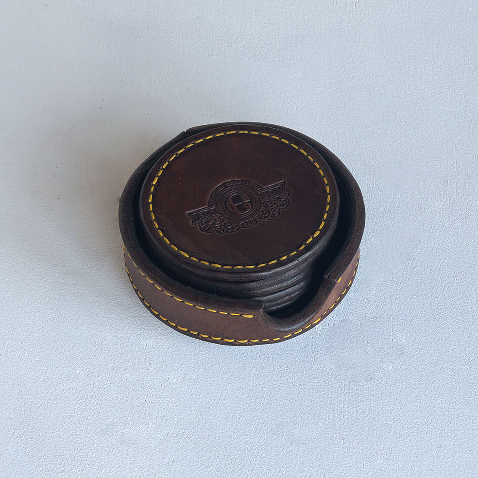 Stellenbosch Glass Coaster | 6 Coaster Set & Holder