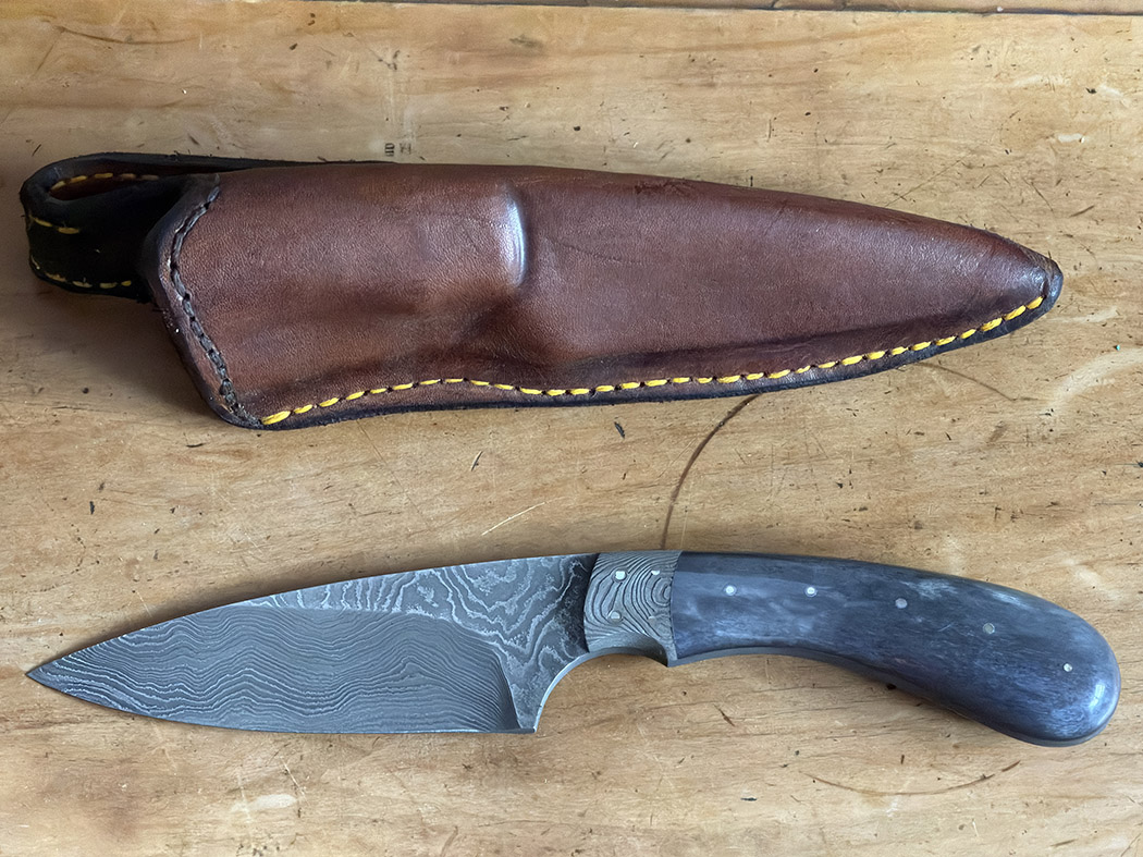 The Jagersfontein Knife | Damascus & Giraffe Bone/Wood