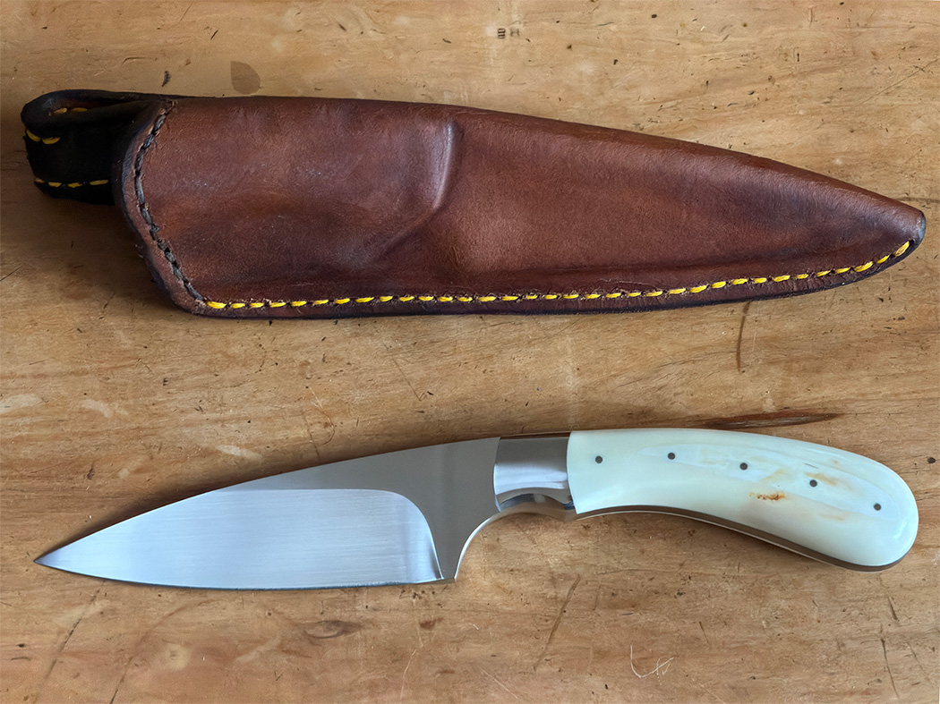 The Jagersfontein Knife | Stainless Steel & Warthog Tusk